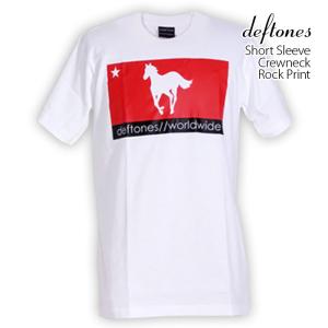 ロックtシャツ バンドtシャツ パンク Deftones デフトーンズ worldwide 馬ロゴ ...
