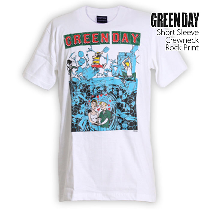 ロックtシャツ バンドtシャツ パンク グリーン デイ Green Day