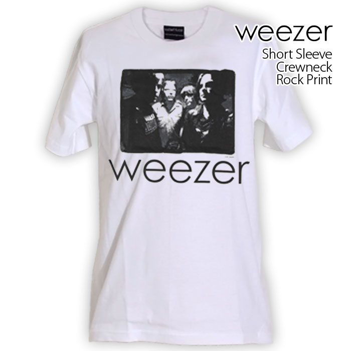 ロックtシャツ バンドtシャツ パンク weezer ウィーザー メンバープリント メンズ レディー...