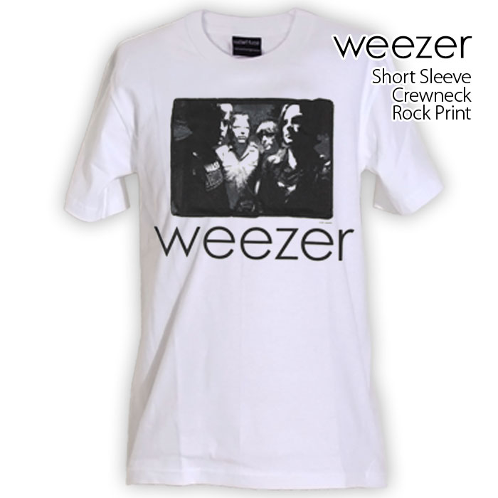 ロックtシャツ バンドtシャツ パンク weezer ウィーザー メンバー 