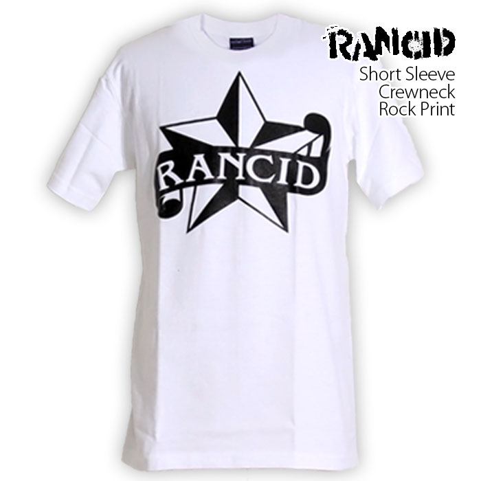 ロックtシャツ バンドtシャツ パンク RANCID ランシド 星ロゴ メンズ レディース Mサイズ...