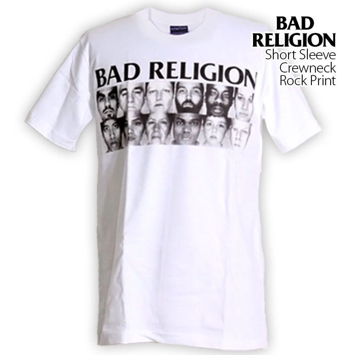 BAD RELIGION Tシャツ ホワイト ロックtシャツ バンドtシャツ パンク BAD RELIGION バッド