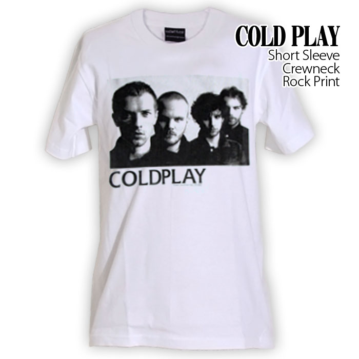 ロックtシャツ バンドtシャツ パンク Coldplay コールドプレイ メンバープリント メンズ ...