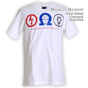 ロックtシャツ バンドtシャツ パンク Marilyn Manson マリリン マンソン メンズ レ...