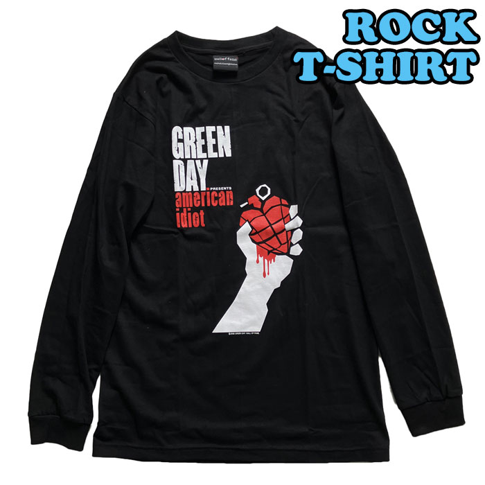 ロックtシャツ バンドtシャツ パンク 長袖 Tシャツ メンズ GREENDAY 