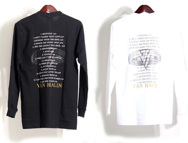 ロックTシャツ バンドTシャツ 長袖 メンズ VAN HALEN ヴァンヘイレン