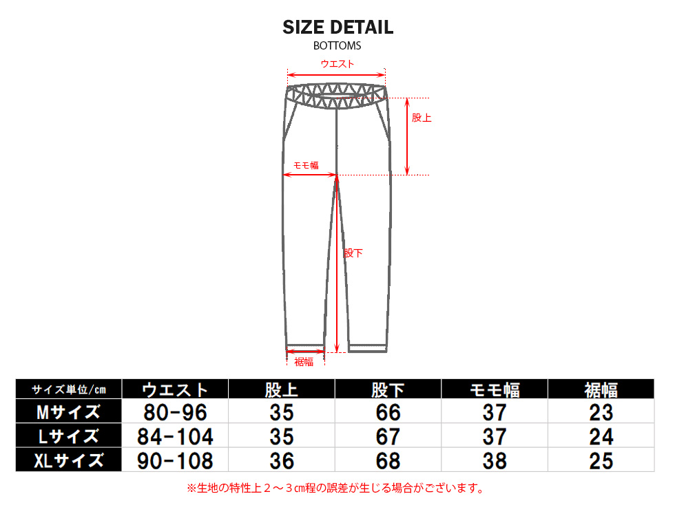 LGB ダメージコーデュロイ・アンクル丈パンツ　サイズ25 xqs147-size.jpg
