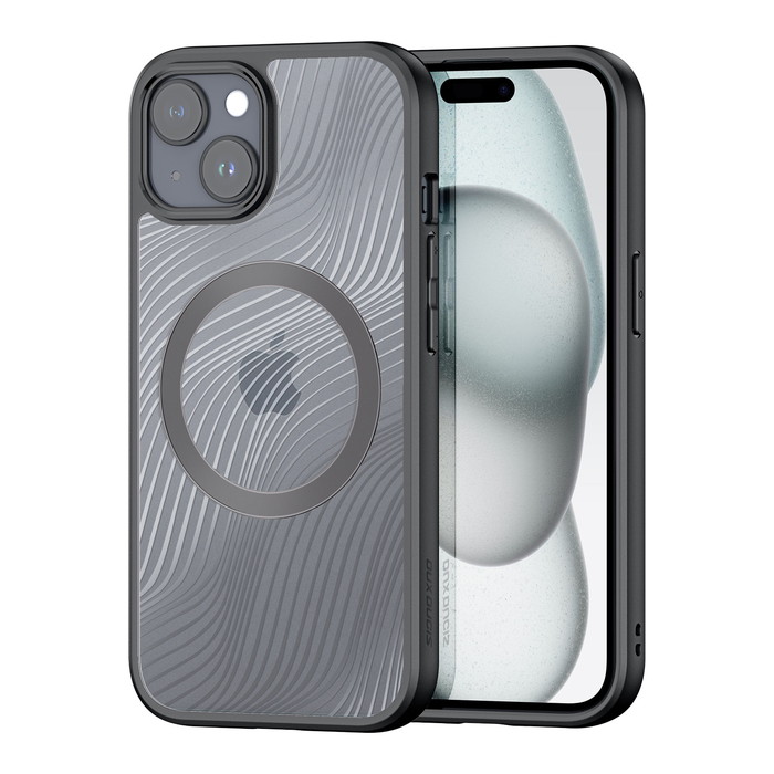 スマホケース iPhone15 iPhone 15 ブラック オープン型 TPU ストラップ