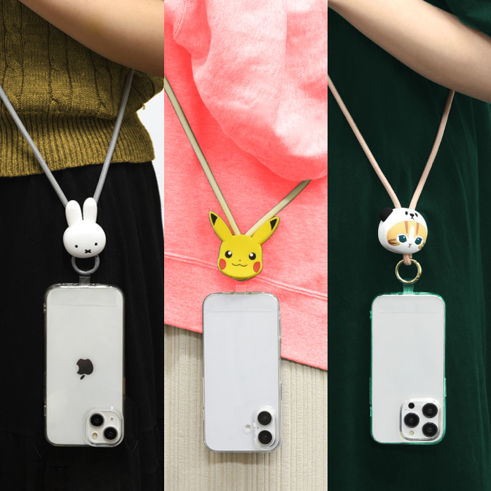 ディズニー スマホ ショルダーストラップ ストラップホルダー