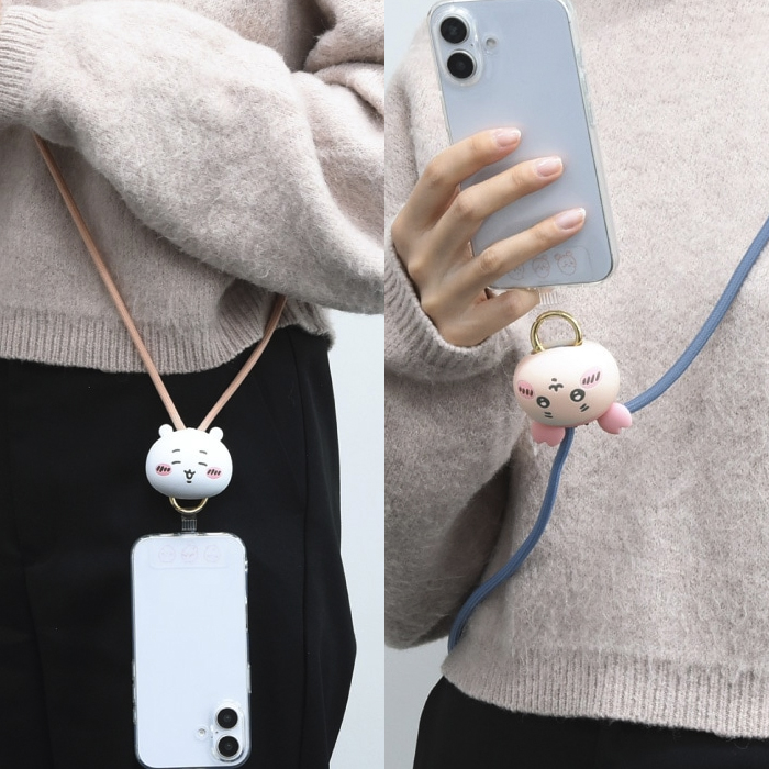ちいかわ スマホ ショルダーストラップ ストラップホルダー マスコット
