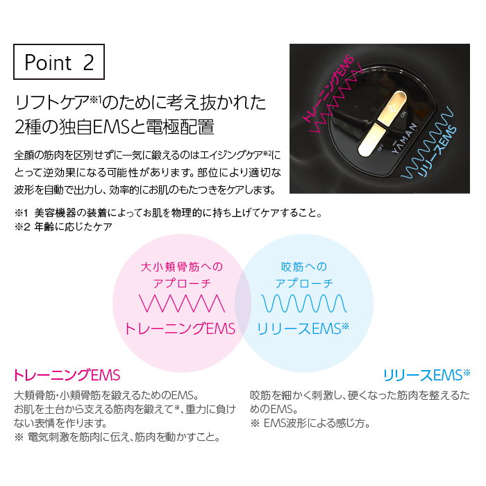 YA-MAN ヤーマン EPM-18BB 美顔器 EMS リフトケア ウェアラブル マスク