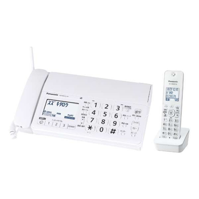 パナソニック Panasonic FAX コードレス 普通紙 ホワイト KXPD225DLW