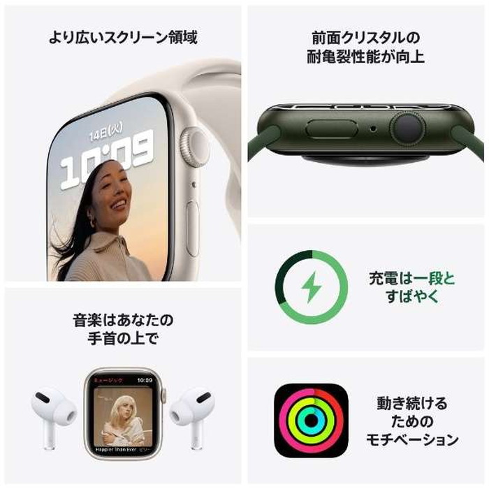 アップル Apple Watch Series 7 スマートウォッチ MKN23J A GPSモデル 41mm PRODUCT REDスポーツバンド  REDアルミニウムケース スポーツバンド