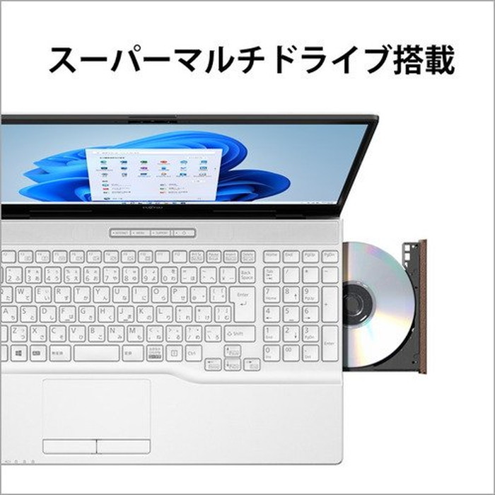 富士通 FUJITSU ノートパソコン LIFEBOOK AH45 G2 プレミアムホワイト