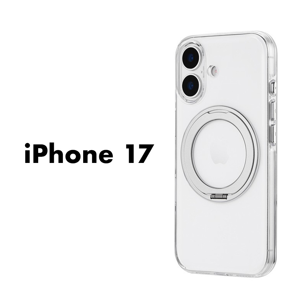iPhone17 ケース ハードケース MASTER CLEAR mag swing クリアシルバー