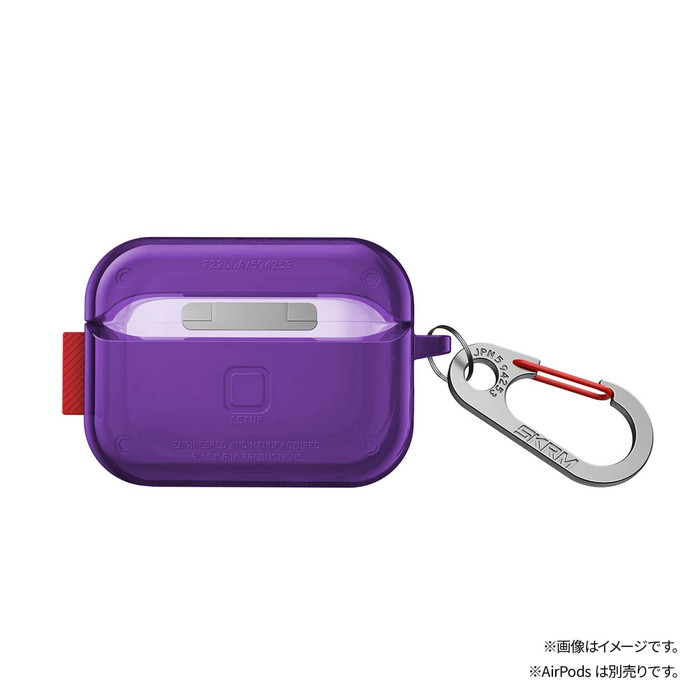 AirPods pro 2 本体 カラビナ付き充電ケース AirPods Pro 2 ケース 耐衝撃 ワイヤレス充電 カラビナ 衝撃吸収 第2