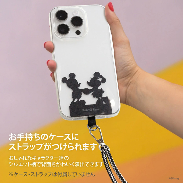 ダイカット ストラップホルダー ミッキーマウス ミニーマウス アリエル