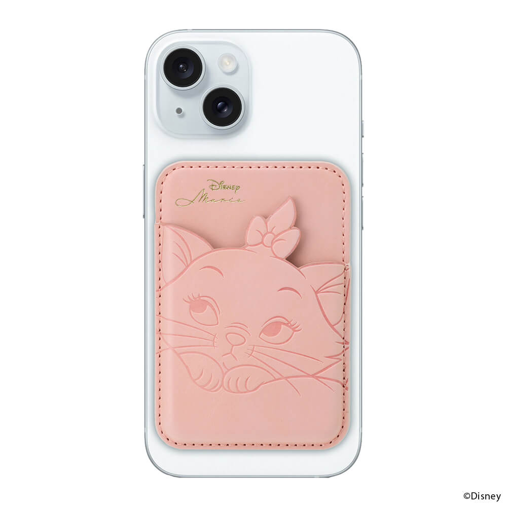 スマホ カードポケット マグネット 貼る マリー おしゃれキャット