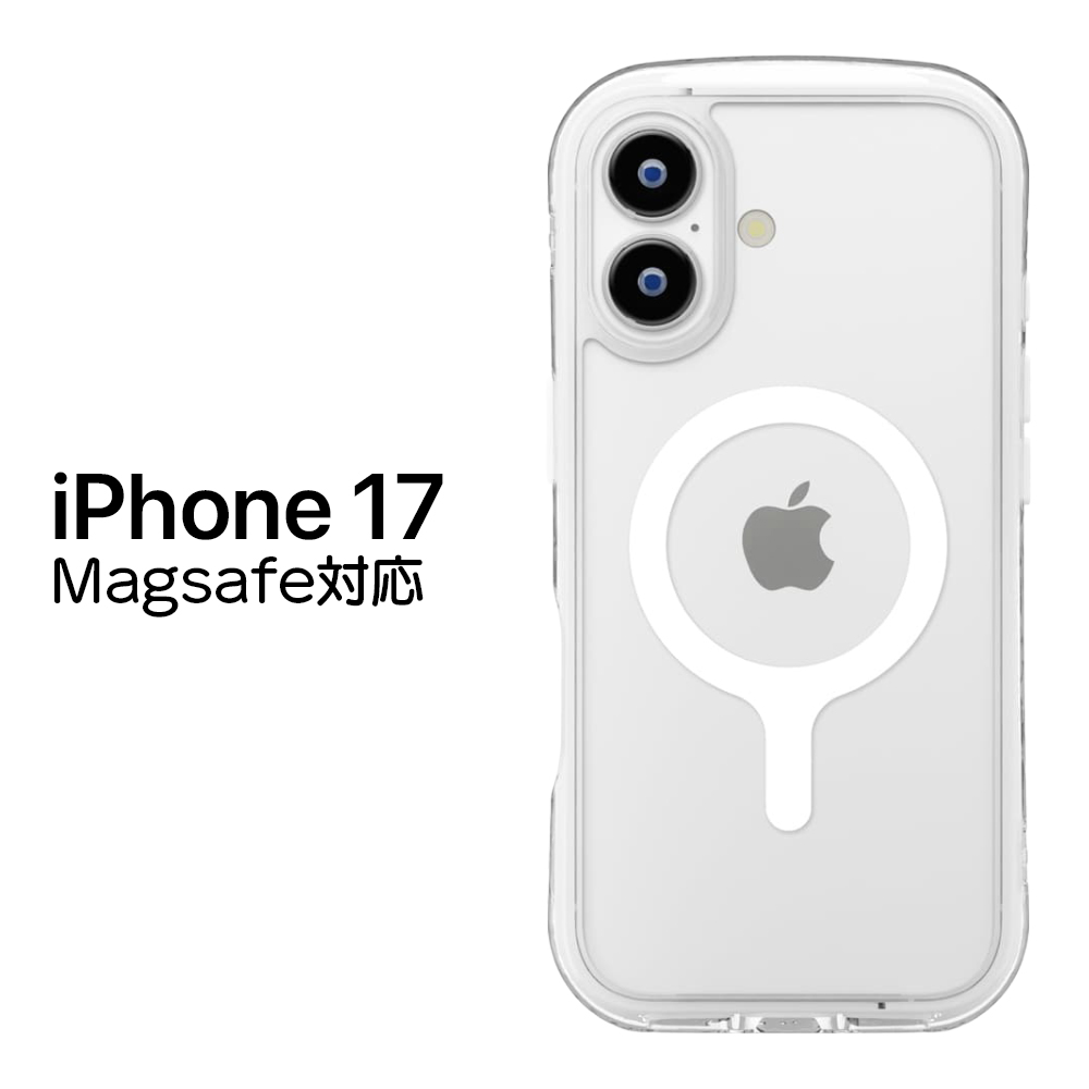 iPhone17 ケース クリア MagSafe対応 かわいい 耐衝撃 iPhone 17