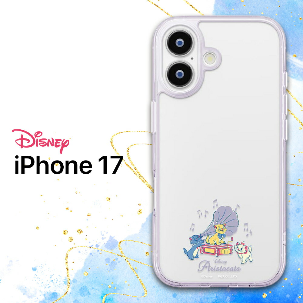 iPhone17 ケース ディズニー トムとジェリー クリア ハイブリッド