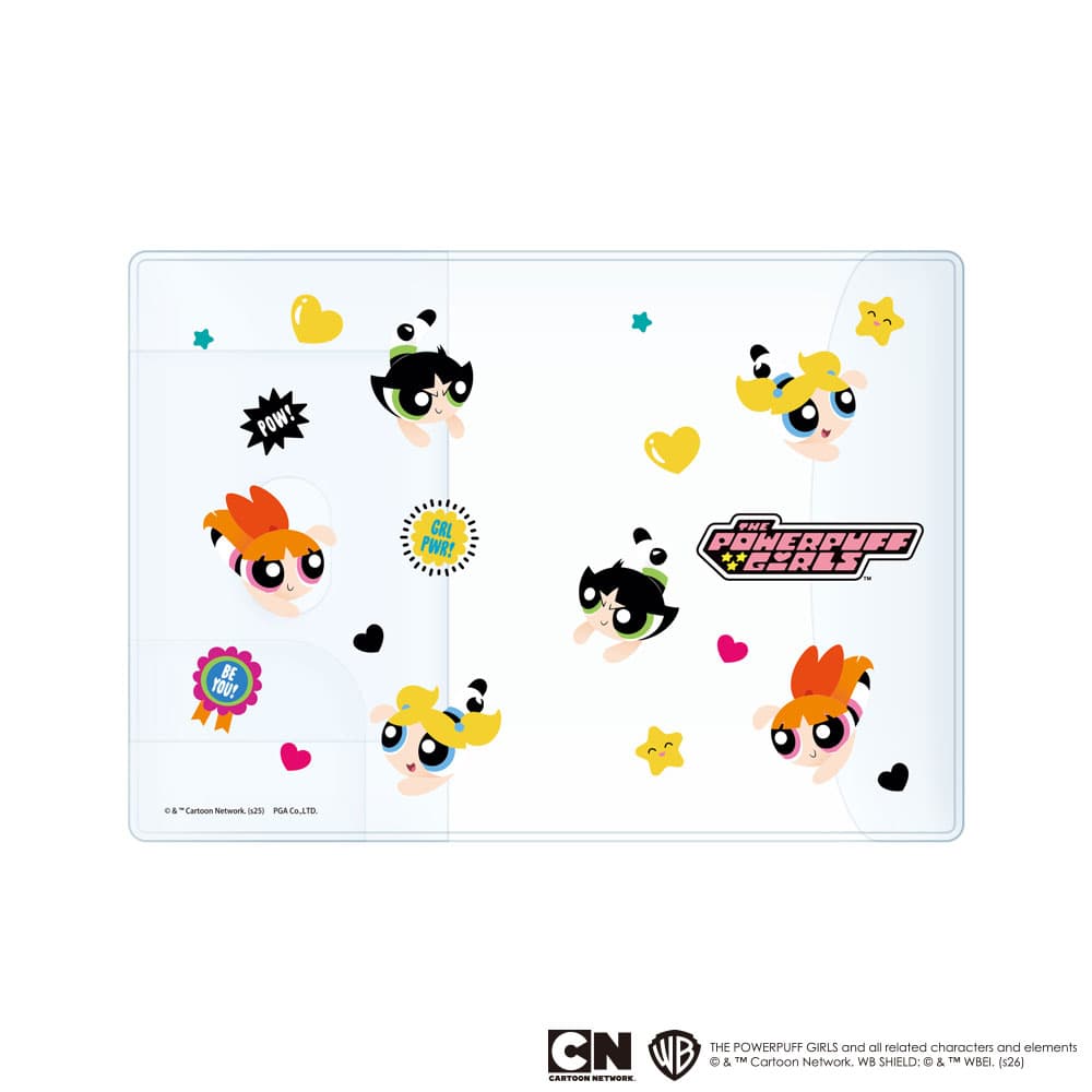 パワーパフガールズ パスポートカバー クリア キャラクター かわいい
