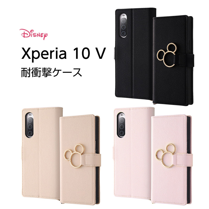 Disney（ディズニー） Xperia 10 V ケース ミッキー 手帳型 Xperia10V