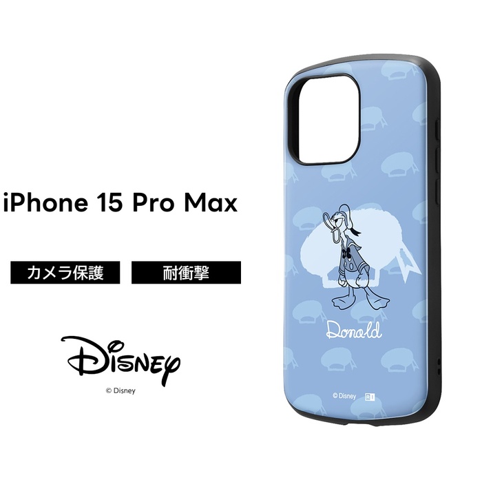 Disney（ディズニー） iPhone 15 ProMax ケース ドナルド 耐衝撃