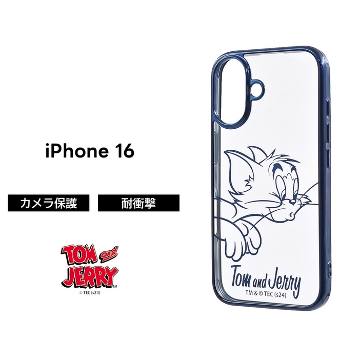 iPhone 16 ケース トムとジェリー クリア iPhone16 アイフォン16