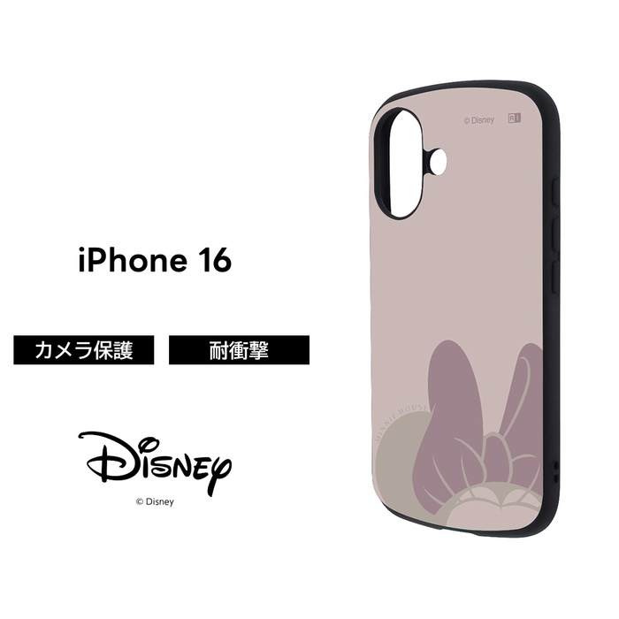 iPhone 16 ケース 耐衝撃 ミニー iPhone16 アイフォン16 ディズニー