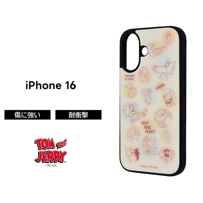 iPhone 16 ケース 耐衝撃 トムとジェリー iPhone16 アイフォン16