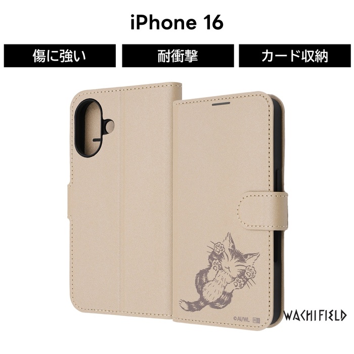 iPhone 16 ケース 手帳型 ダヤン Pro iPhone16 アイフォン16 猫 ネコ