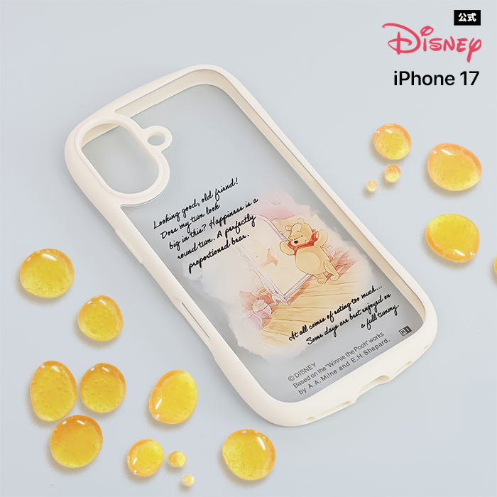 iPhone17 ケース プーさん クリア アイフォン17 ディズニー