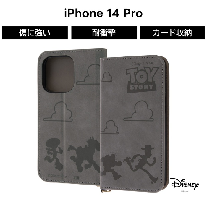 ケースティファイ　トイストーリー　iphone14pro Disney（ディズニー） iPhone14Pro トイストーリー 手帳型ケース 革