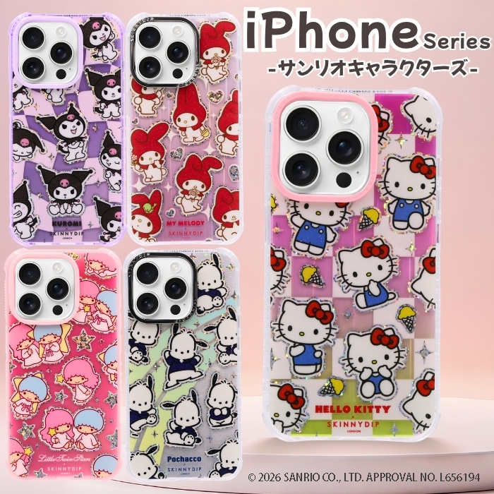 サンリオ キキララ ハンディケース 激レア iPhone16Pro ケース サンリオ キティちゃん ポチャッコ クロミ