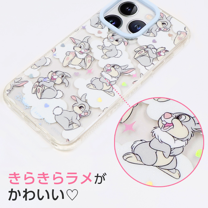 iPhone16 ケース ディズニー バンビ とんすけ かわいい SKINNYDIP