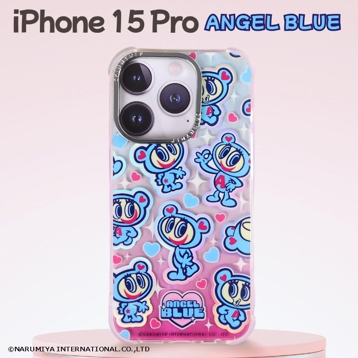 iPhone 15 Pro ケース エンジェルブルー キャラクター iPhone15Pro
