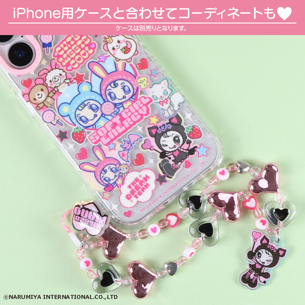 スマホストラップ メゾピアノ キャラクター デビリーちゃん かわいい