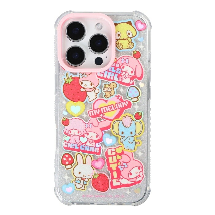 iPhone 16 Pro ケース マイメロディ クリア アイフォン16プロ サンリオ