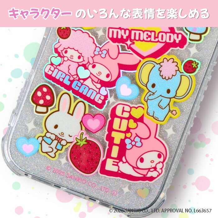 iPhone 16 Pro ケース マイメロディ クリア アイフォン16プロ サンリオ