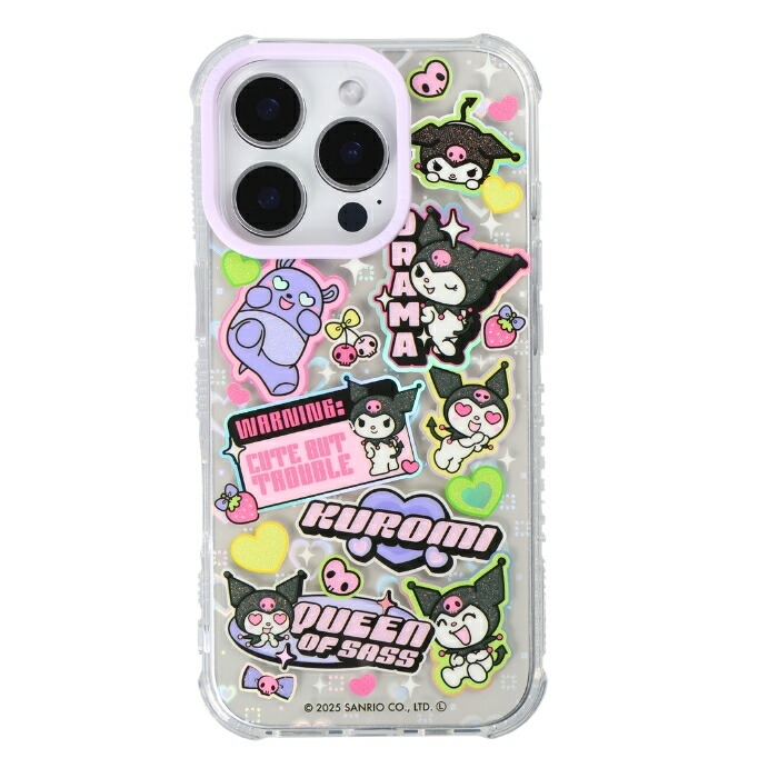 サンリオ くろみ iPhone16 ケース スマホケース SKINNYDIP iPhone 16 Pro ケース クロミ クリア アイフォン16プロ サンリオ