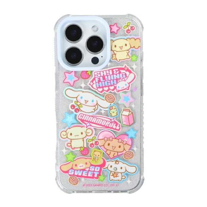 iPhone 16 Pro ケース シナモロール クリア アイフォン16プロ サンリオ