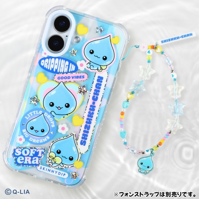 iPhone 16 ケース しずくちゃん クリア アイフォン16 かわいい