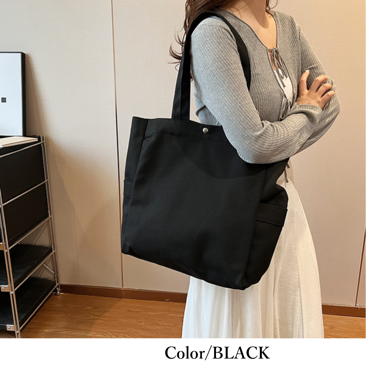 トートバッグ 帆布 キャンバス a4 大きめ レディース メンズ ポケット