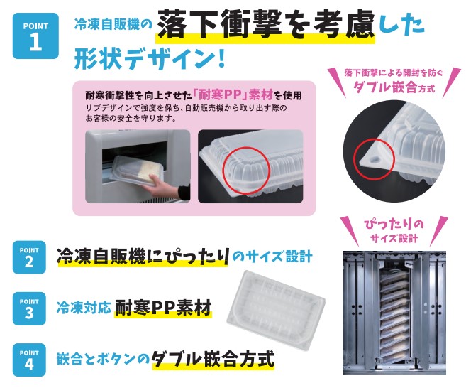 耐寒PP冷パック 23-18(56) 400枚 冷凍自販機対応 どひえもん