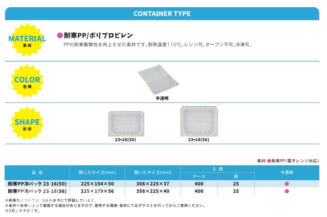 耐寒PP冷パック 23-18(56) 25枚 冷凍自販機対応 どひえもん フローズン