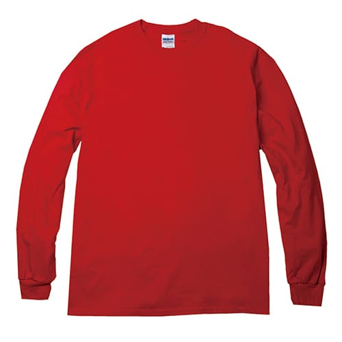 ロンt メンズ 長袖 無地 Gildan ギルダン 6.0オンス ウルトラコットン 長袖Tシャツ 2400 アメリカンフィット 大きいサイズ 厚手  tシャツ 緑 赤 オレンジ など