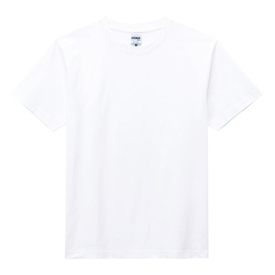 Tシャツ メンズ 無地 LIFEMAX ライフマックス 6.2オンス ヘビーウェイト ホワイト MS1148 厚手 運動会 文化祭 イベント ユニフォーム チーム Tシャツ XS-XXXL｜t-shirtst｜02
