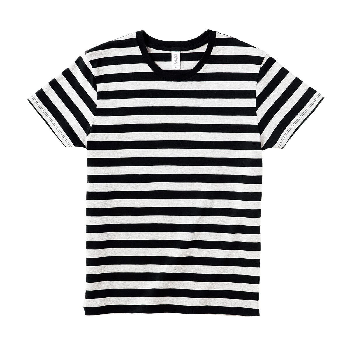 tシャツ メンズ 半袖 TRUSS トラス 4.3オンス ボーダーTシャツ sbt-125 男女兼用 イベント 友達 お揃い カジュアル ブラック グレー ネイビー｜t-shirtst｜02
