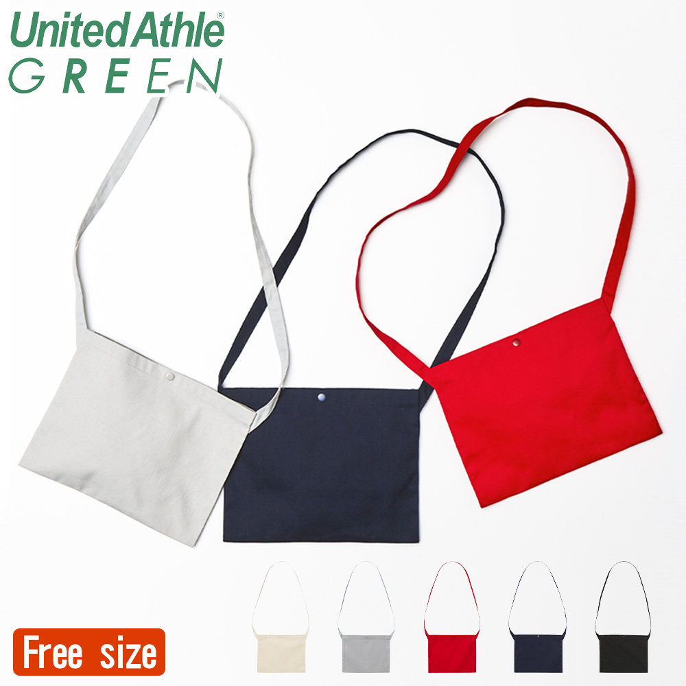 無ページ United Athle（ユナイテッドアスレ） サコッシュ 無地 メンズ