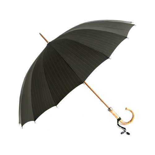 傘 メンズ 高級 日本製 前原光榮商店 メンズ雨傘 16本骨長傘 60cm ピンストライプ エゴノキ...
